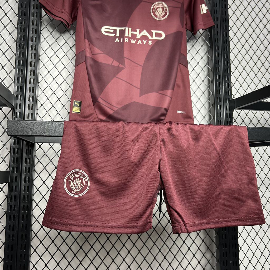 Manchester City Third 24/25 Kids Kit with Socks | Without Logo