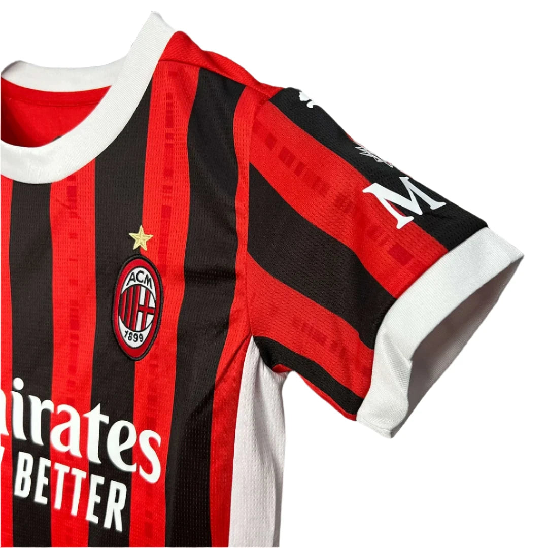 Ac Milan Home 24/25 For Kids With Socks | Without Logo