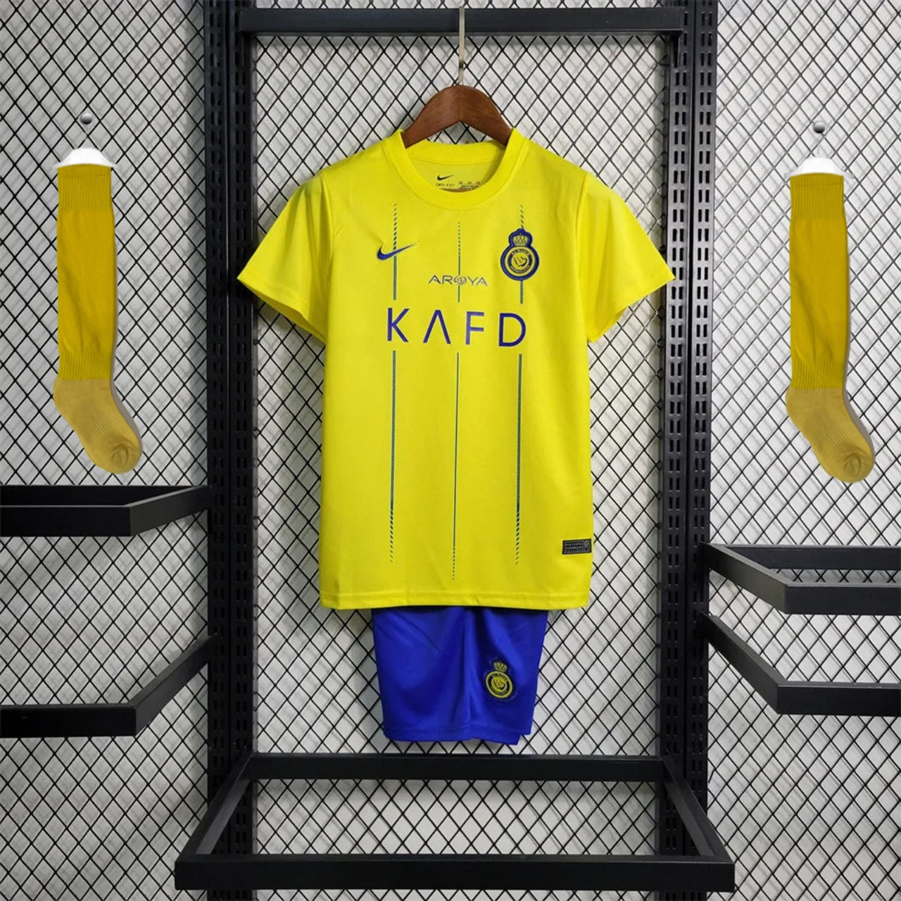 Al Nassr Kids Home Kit 23/24 with Socks