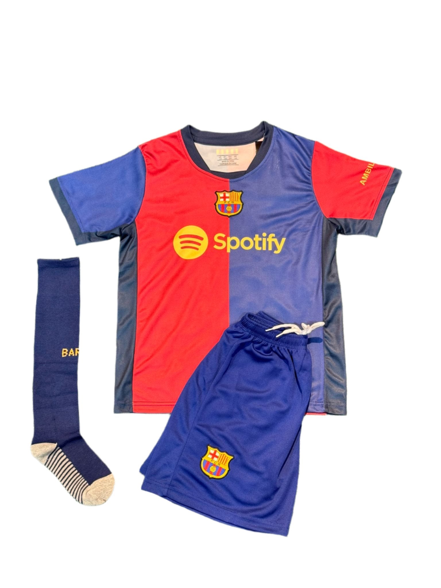 Barcelona Home 24/25 Kids Kit with Socks | Without Logo