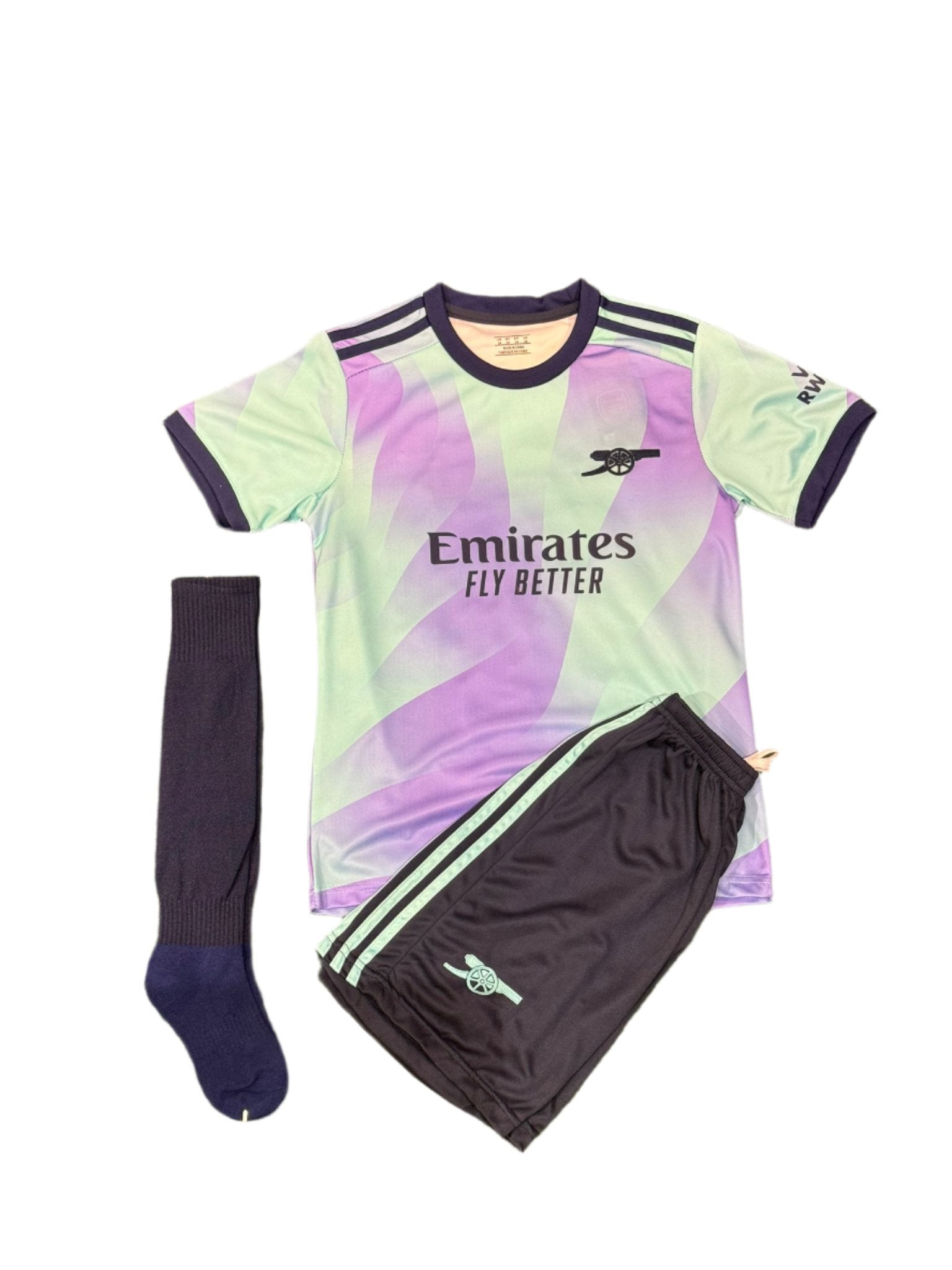 Arsenal Third 24/25 Kids Kit with Socks | Without Logo