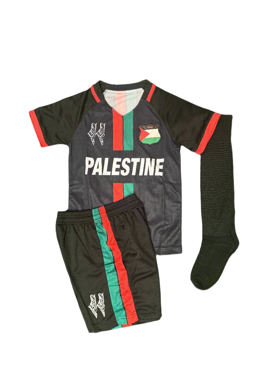 Palestine Black Kids Kit with Socks | Without Logo