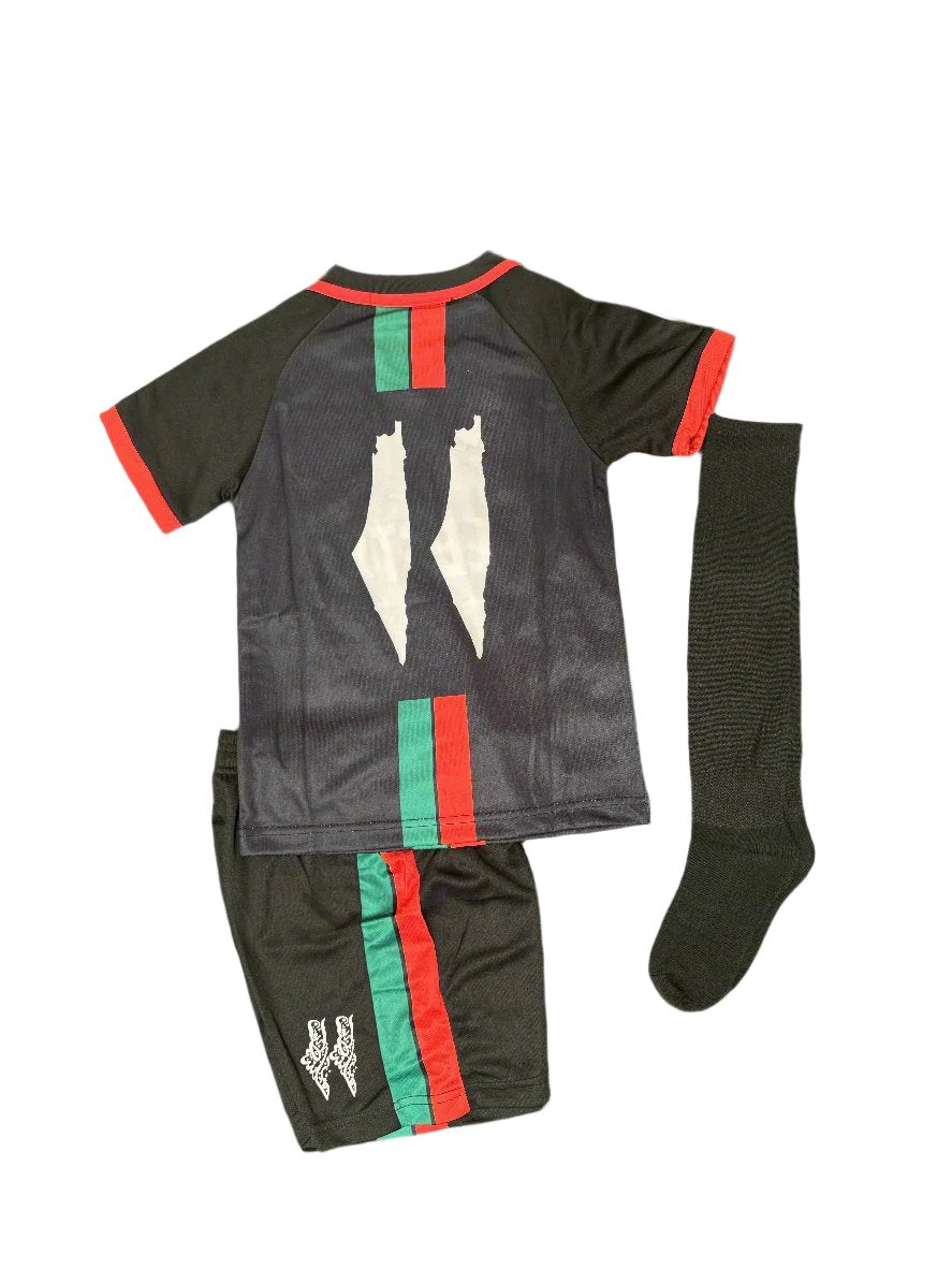 Palestine Black Kids Kit with Socks | Without Logo