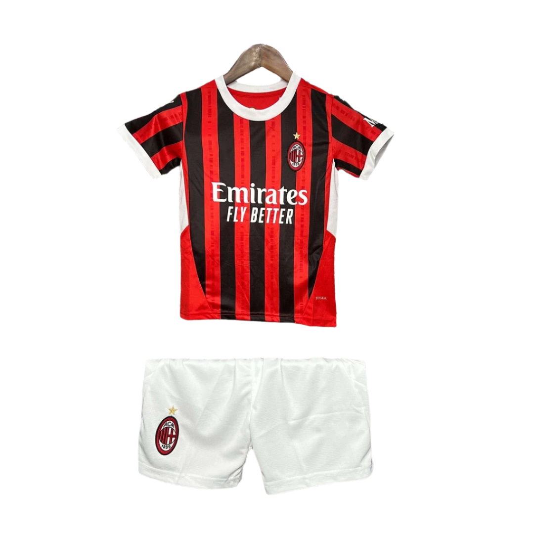 Ac Milan Home 24/25 For Kids With Socks | Without Logo