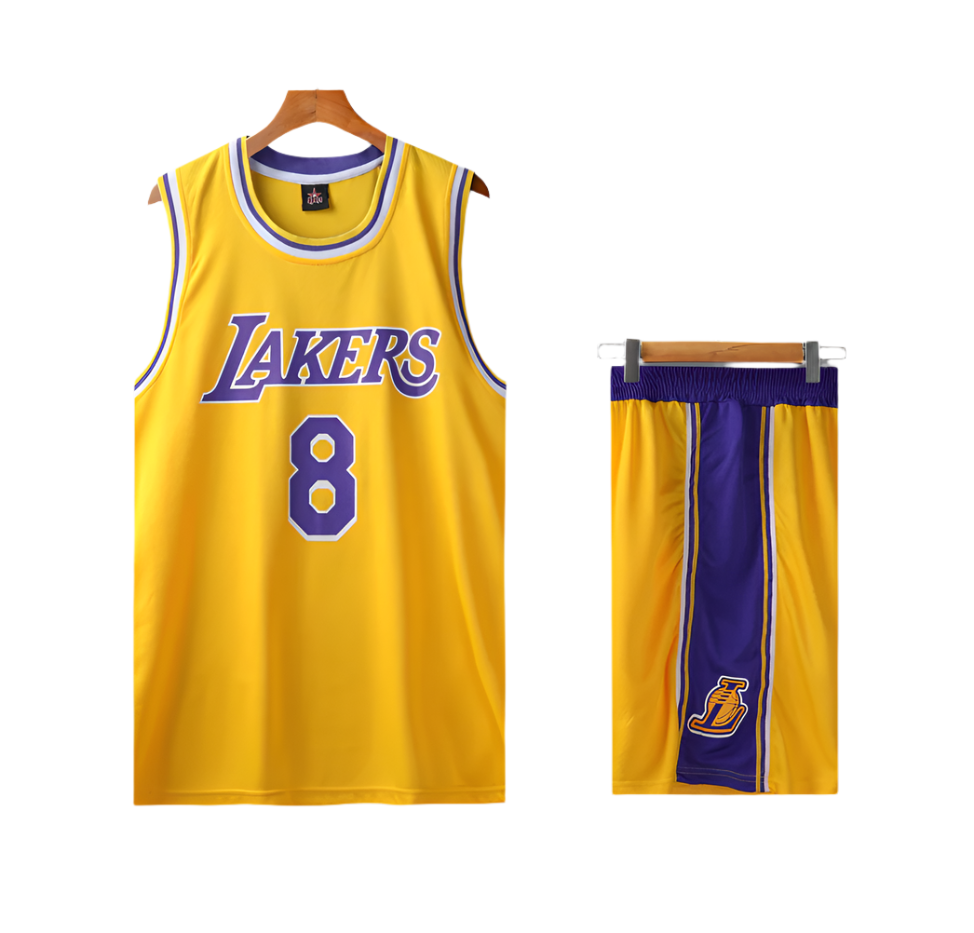 Kobe Bryant Los Angeles Lakers Yellow Kids With Socks #8