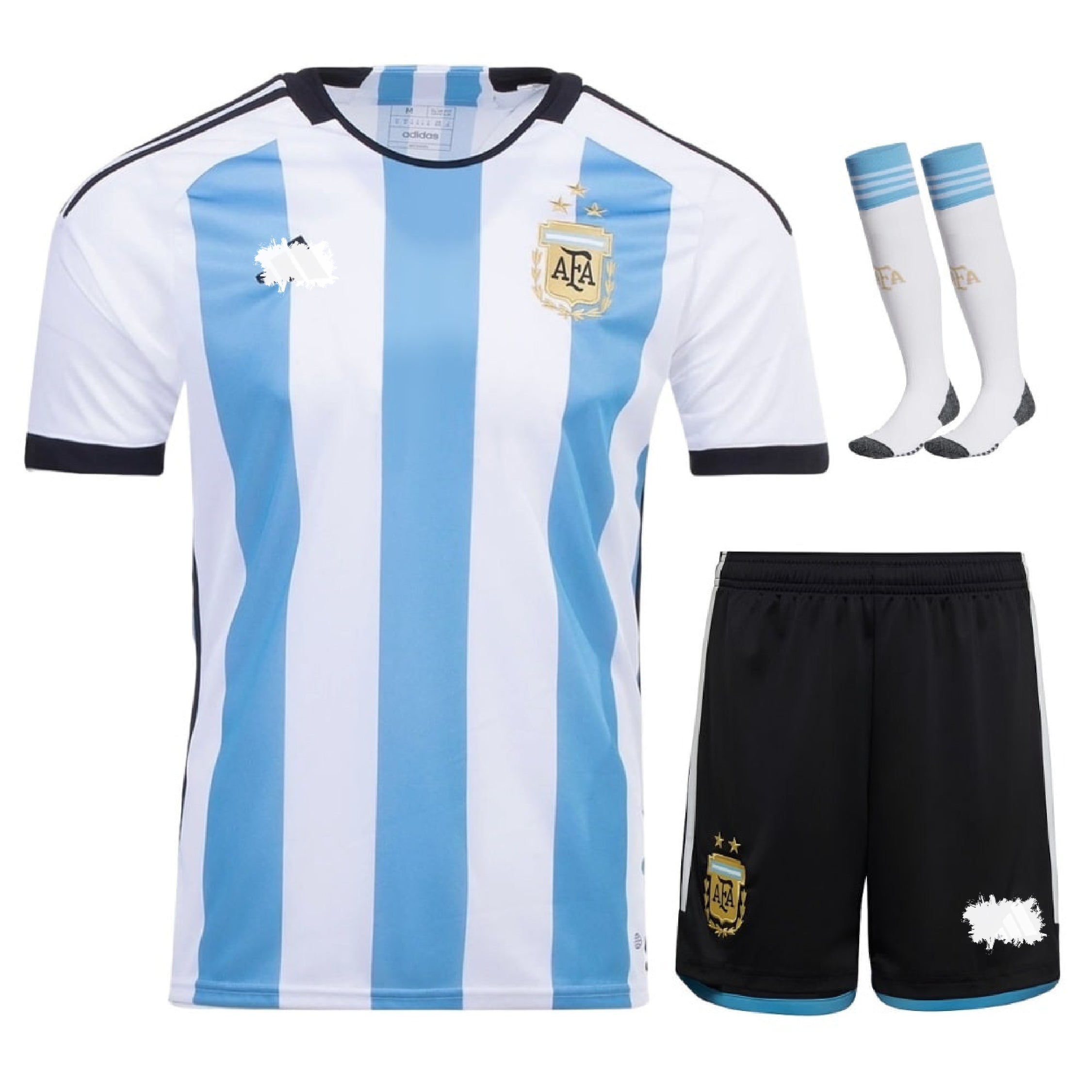 Argentina Home 24/25 Kids Kit with Socks | Messi Name